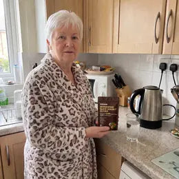 Pat L. with her PURAVA pouch